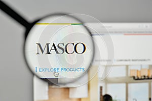 Milan, Italy - November 1, 2017: Masco logo on the website homepage.