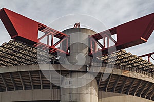 Milan, Italy - October 2023: the iconic San Siro stadium