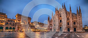 Milan, Italy: Piazza del Duomo, Cathedral Square