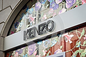 Milan, Italy - September 24, 2017: Kenzo store in Milan. Fashio