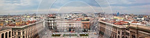 Milan, Italy. View on Piazza del Duomo.