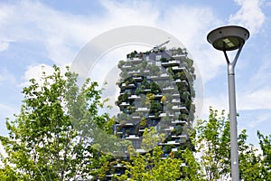 Milan, Lombardy, Italy - MAY, 5, 2024: the Bosco Verticale skyscrapers photo