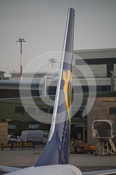 2021.09.28 Milan Malpensa Airport, Ryanair airline in Italy