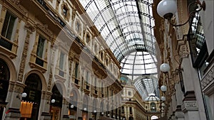 Milan, (Milano) Italy. Inside Galleria Vittorio Emanuele II.