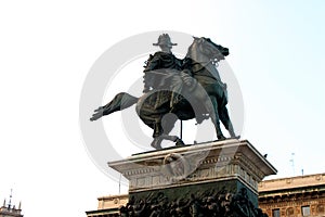 Milan Statue of Garibaldi in milan italy