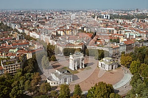 Milan view from above