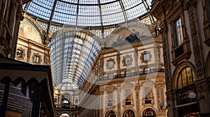 Milan Vittorio Emanuele gallery famous turistico place