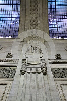 Milano Centrale railway station architectural detail photo