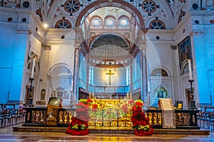 MILANO, ITALY, JANUARY 2, 2018:  Interior of the monastery of Santa Maria delle Grazie in Milan, Italy