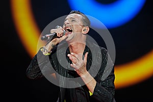 Depeche Mode, Dave Gahan during the performance