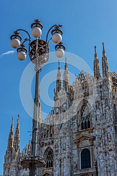 Milano piazza duomo with Cathedral