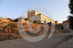 Milazzo - Scorcio all`alba del Santuario dell`Immacolata photo