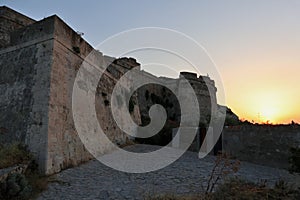 Milazzo - Scorcio del castello all`alba photo