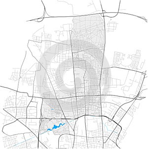 Milbertshofen-Am Hart, MÃ¼nchen, Deutschland high detail vector map