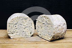 Mild blue Auvergne cheese Fourme d ` Ambert from France