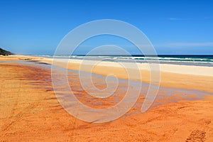 40-mile beach in Great Sandy National Park in Queensland, Austra