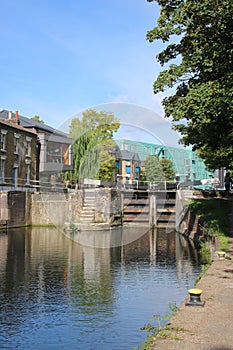 Mile End Lock Regent`s Canal Tower Hamlets London photo