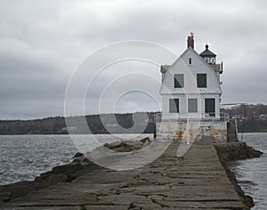 A Mile out to Sea, Rockland Breakwater Lighthouse photo