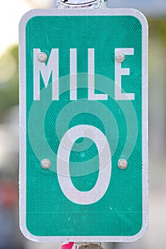 Mile Zero Sign in Key West, Florida