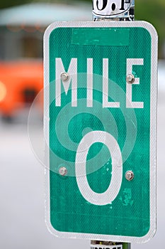 Mile Zero Sign in Key West, Florida