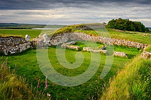 Milecastle 37 above Housesteads Crags