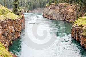 Miles Canyon, Yukon River, Whitehorse, Yukon Territories, Canada