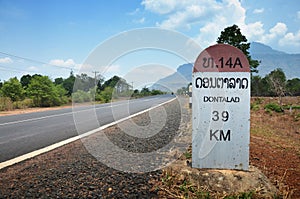 Milestone go to DONTALAD at Pakse in Champasak, Laos