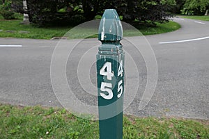 Milestone marker number 45