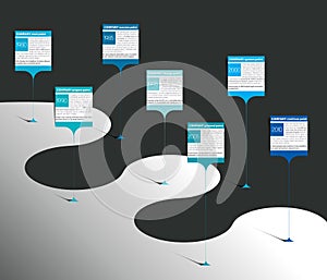 Milestone, timeline, step by step template, infographic