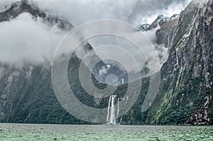 Milford Sound gloomy day