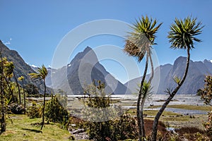 Milford Sound and Mitre Peak photo