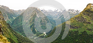 Milford track panorama, New Zealand photo