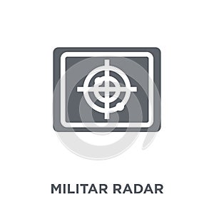 Militar Radar icon from Army collection.