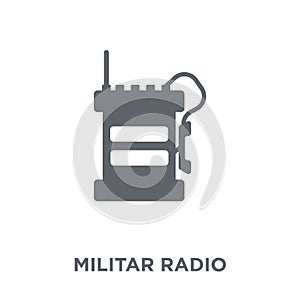 Militar Radio icon from Army collection. photo