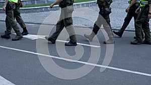 Militaries maintaining public safety at festival, prevention of terrorist attack