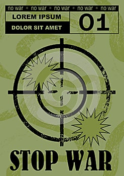 Military Aim target Set of vector illustration