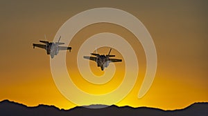 F-35 A Lightning II flying out of Luke Airforce Base toward the Sun photo