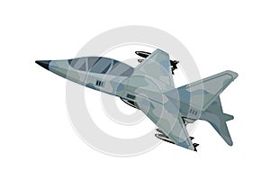 Military aircraft Fighter jet, interceptor, airplane, vector illustrations