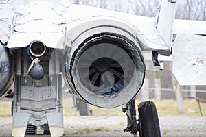 Military aircraft fighters at the airport. Old decommissioned aircraft. Krasnodar airfield.