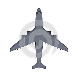 Military Airplane Isolated. Aircraft Plane Vector