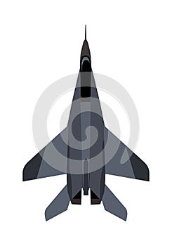 Military Airplane Isolated. Aircraft Plane Vector