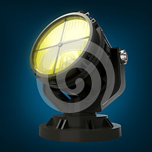 Military antiaircraft searchlight