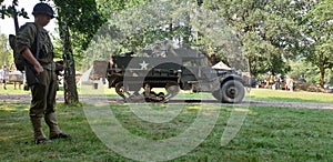 Military army lorry halftrack chassis