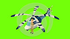 Military aviation icon animation