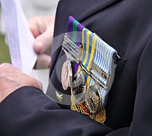 Military award medals