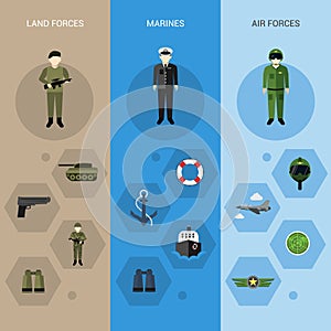 Military Banners Vertical