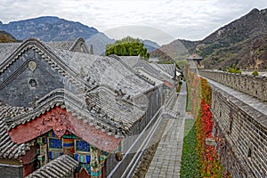 Military Barracks and the Great Wall of China
