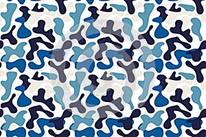 Military blue camouflage pattern background