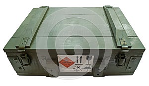 Military box with explosive
