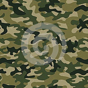 Military camo seamless pattern. Vector background for your design. photo